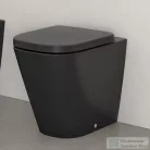 Laufen MEDA perem nélküli,mélyöblítésű,falhoz tolható álló wc,matt fekete H8231117160001