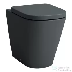   Laufen MEDA perem nélküli,mélyöblítésű,falhoz tolható álló wc,matt grafit H8231117580001