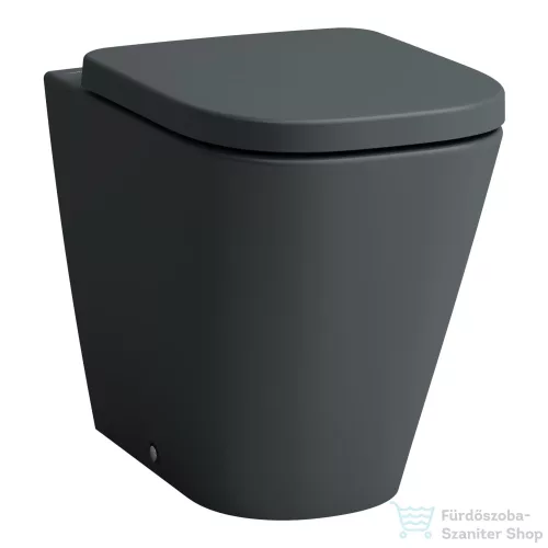 Laufen MEDA perem nélküli,mélyöblítésű,falhoz tolható álló wc,matt grafit H8231117580001