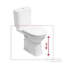   Jika DEEP BY JIKA magasított hátsó kifolyású monoblokkos wc, tartály és ülőke nélkül, fehér H8236160000001