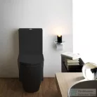 Laufen Kartell By Laufen perem nélküli mélyöblítésű álló kombi WC (tartály,ülőke nélkül),fényes fekete H8243370200001
