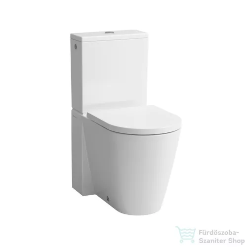 Laufen Kartell By Laufen perem nélküli mélyöblítésű álló kombi WC (tartály,ülőke nélkül),LCC bevonattal,fehér H8243374000001
