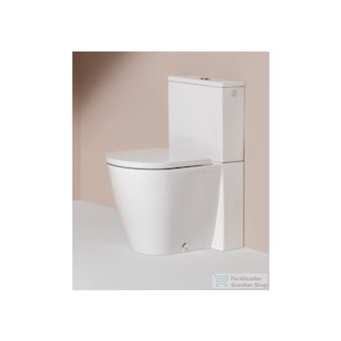 Laufen Kartell By Laufen perem nélküli mélyöblítésű álló kombi WC (tartály,ülőke nélkül),matt fehér H8243377570001