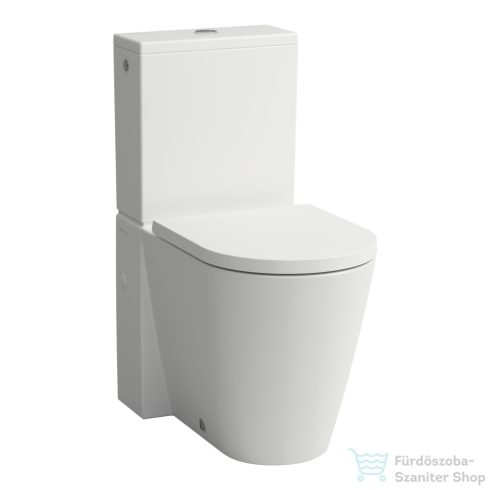 Laufen Kartell By Laufen perem nélküli mélyöblítésű álló kombi WC (tartály,ülőke nélkül),matt fehér H8243377570001