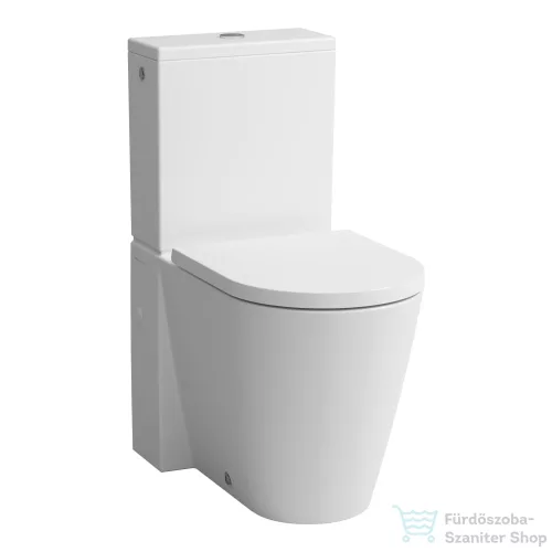 Laufen Kartell By Laufen perem nélküli mélyöblítésű álló kombi WC (tartály,ülőke nélkül),matt fehér H8243377570001