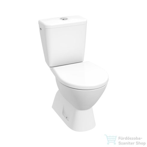 Jika LYRA PLUS perem nélküli alsó kifolyású monoblokkos wc, oldalsó bekötésű tartállyal, tető nélkül, fehér H8257270002413