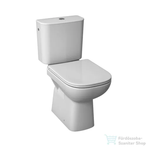 Jika DEEP BY JIKA alsó kifolyású monoblokkos wc, oldalsó bekötésű tartállyal, tető nélkül, fehér H8266170002801