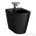 Laufen Kartell By Laufen álló bidé,fényes fekete H8323310203021