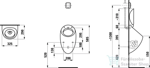 Laufen Ilbagnoalessi One leszívórendszerű vizelde H8409714000001 ( 840971 )