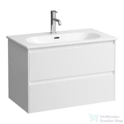   Laufen Lua 80 cm-es mosdó és alsószekrény kombináció 2 fiókkal,matt fehér H8600872601041