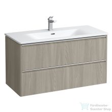   Laufen Palace Kombi csomag,100x45 cm-es mosdó alsószekrénnyel,eloxált alumínium fogantyúval,világos szil H8607072621041