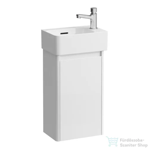 Laufen BASE 2.0 34x22 cm-es 1 ajtós, jobbos alsószekrény és VAL mosdó kombináció csaptelep nélkül, fényes fehér H8612802611061