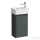 Laufen BASE 2.0 34x22 cm-es 1 ajtós, jobbos alsószekrény és VAL mosdó kombináció csaptelep nélkül, Traffic grey H8612802661061