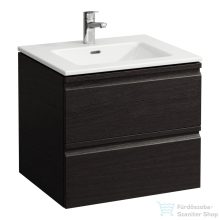   Laufen Pro S 60x50 cm-es mosdó és alsószekrény kombináció, két fiókkal,Wenge H8619614231041