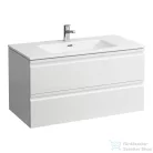 Laufen Pro S 100x50 cm-es 2 fiókos mosdó és alsószekrény kombináció,fényes fehér H8619654751041