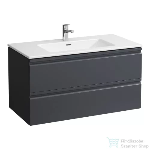 Laufen Pro S 100x50 cm-es 2 fiókos mosdó és alsószekrény kombináció,Grafit H8619654801041