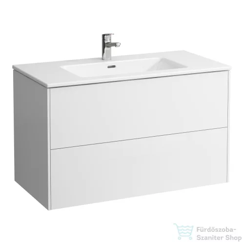 Laufen Pro S 100x50 cm-es 2 fiókos mosdó és alsószekrény kombináció,Matt fehér H8649622601041