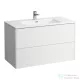 Laufen Pro S 100x50 cm-es 2 fiókos mosdó és alsószekrény kombináció,Matt fehér H8649622601041