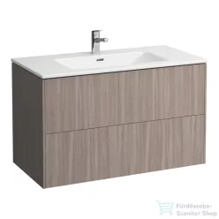   Laufen Pro S 100x50 cm-es 2 fiókos mosdó és alsószekrény kombináció,Világos szil H8649622621041