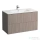 Laufen Pro S 100x50 cm-es 2 fiókos mosdó és alsószekrény kombináció,Világos szil H8649622621041