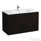 Laufen Pro S 100x50 cm-es 2 fiókos mosdó és alsószekrény kombináció,Sötétbarna szil H8649622631041