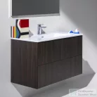 Laufen Pro S 100x50 cm-es 2 fiókos mosdó és alsószekrény kombináció,Sötétbarna szil H8649622631041