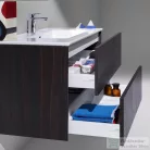 Laufen Pro S 100x50 cm-es 2 fiókos mosdó és alsószekrény kombináció,Sötétbarna szil H8649622631041
