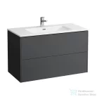 Laufen Pro S 100x50 cm-es 2 fiókos mosdó és alsószekrény kombináció,Traffic Grey H8649622661041