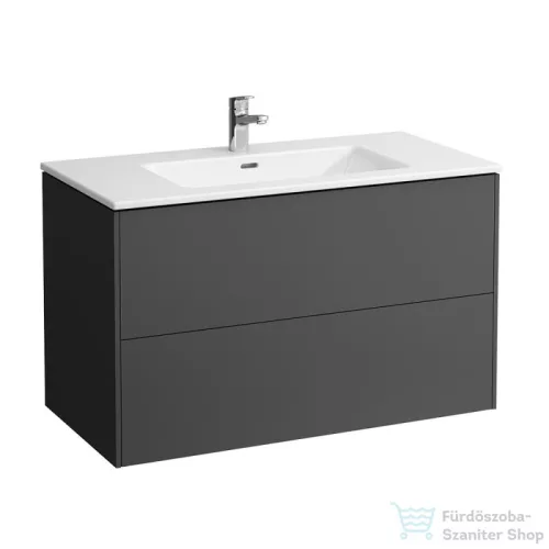 Laufen Pro S 100x50 cm-es 2 fiókos mosdó és alsószekrény kombináció,Traffic Grey H8649622661041