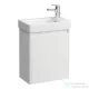 Laufen BASE 2.0 48x28 cm-es 1 ajtós, jobbos alsószekrény és PRO S mosdó kombináció csaptelep nélkül, matt fehér H8659642601041