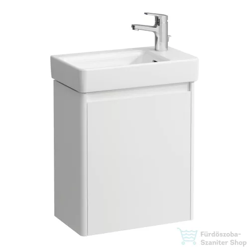 Laufen BASE 2.0 48x28 cm-es 1 ajtós, jobbos alsószekrény és PRO S mosdó kombináció csaptelep nélkül, fényes fehér H8659642611041