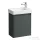 Laufen BASE 2.0 48x28 cm-es 1 ajtós, jobbos alsószekrény és PRO S mosdó kombináció csaptelep nélkül, traffic grey H8659642661041