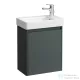 Laufen BASE 2.0 48x28 cm-es 1 ajtós, jobbos alsószekrény és PRO S mosdó kombináció csaptelep nélkül, traffic grey H8659642661041
