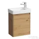 Laufen BASE 2.0 48x28 cm-es 1 ajtós, jobbos alsószekrény és PRO S mosdó kombináció csaptelep nélkül, vad tölgy H8659642671041