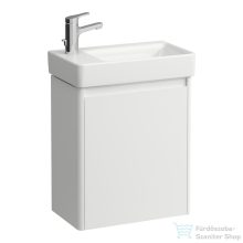   Laufen BASE 2.0 48x28 cm-es 1 ajtós, balos alsószekrény és PRO S mosdó kombináció csaptelep nélkül, fényes fehér H8659652611041