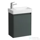 Laufen BASE 2.0 48x28 cm-es 1 ajtós, balos alsószekrény és PRO S mosdó kombináció csaptelep nélkül, traffic grey H8659652661041