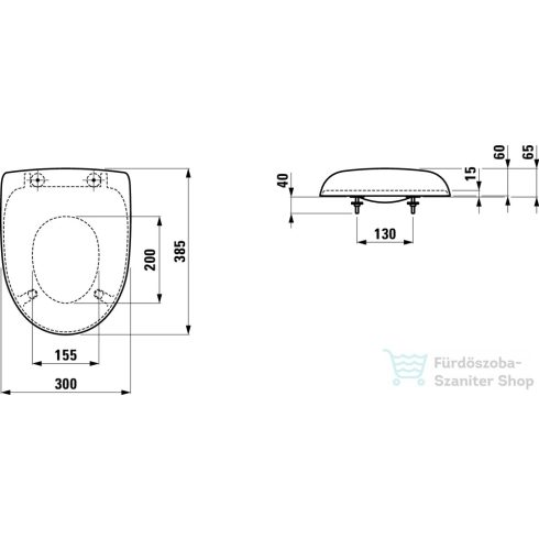 Laufen Florakids lassú záródású WC tető fehér H8910313000001 ( 891031 )