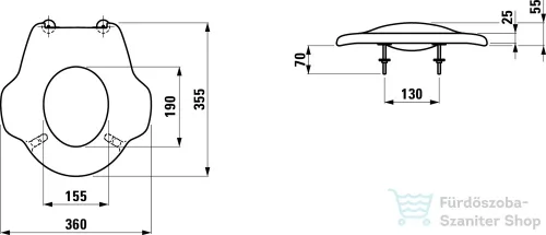 Laufen Florakids ergonomikus ülés piros H8910320610001 ( 891032 )