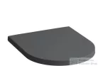 Laufen Kartell By Laufen lecsapodásgátlós wc ülőke és fedél, levehető,kör alakú ülőkével,Graphite matt H8913337580001