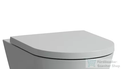 Laufen Kartell By Laufen WC ülőke és fedél, levehető, lecsapódásgátló rendszerrel, kör alakú ülőkével, matt szürke H8913337590001 ( 891333 )