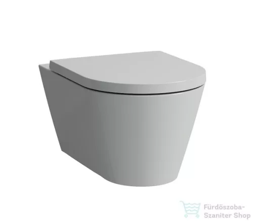 Laufen Kartell By Laufen WC ülőke és fedél, levehető, lecsapódásgátló rendszerrel, kör alakú ülőkével, matt szürke H8913337590001 ( 891333 )