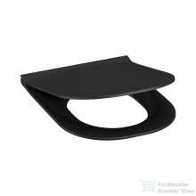   Jika MIO lecsapódásgátlós, levehető Wc ülőke rozsdamentes acél zsanérokkal, matt fekete H8917167160631