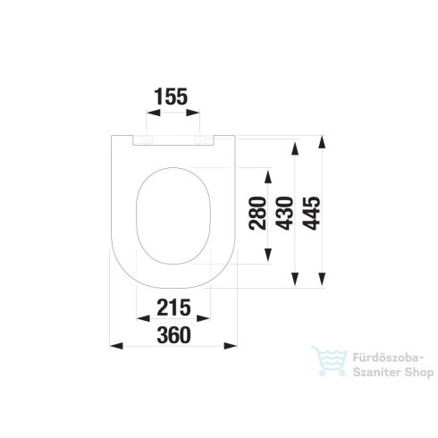 Jika MIO lecsapódásgátlós, levehető Wc ülőke rozsdamentes acél zsanérokkal, matt fehér H8917167570631