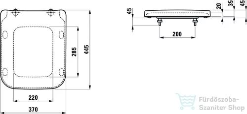 Laufen Pro S WC ülőke tetővel, levehető, lecsapódásgátlós H8919610000001 ( 891961 )