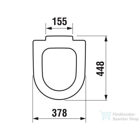 Jika MIO levehető Wc ülőke rozsdamentes acél zsanérokkal, fehér H8927113000001