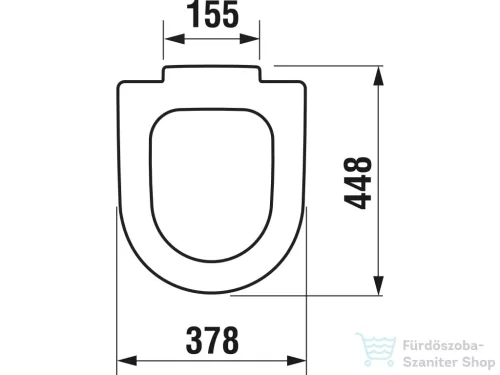 Jika MIO levehető Wc ülőke rozsdamentes acél zsanérokkal, fehér H8927113000001