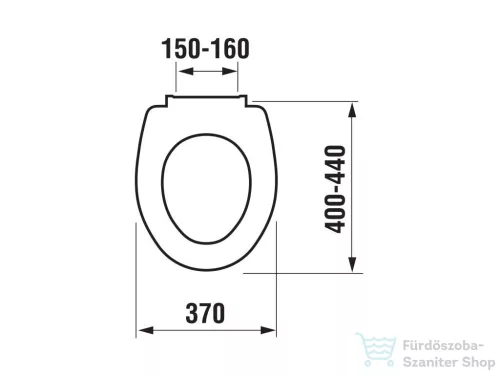 Jika ZETA levehető WC ülőke  műanyag zsanérokkal, fehér H8932710000001