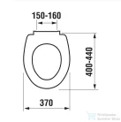 Jika Zeta duroplaszt wc ülőke soft close mechanikával H8932760000001