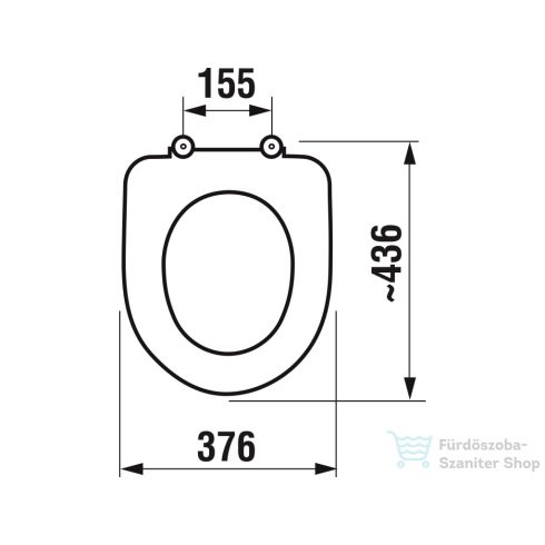 Jika DEEP BY JIKA Wc ülőke acél zsanérokkal, fehér H8932813000631