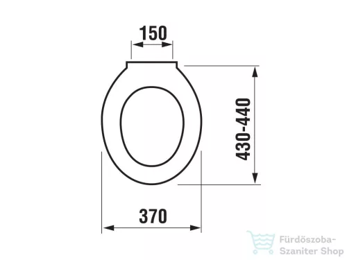 Jika DINO wc ülőke műanyag zsanérokkal, fehér H8933703000631